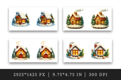 Winter mug wrap printable sublimation design Product Image 2