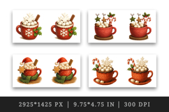 Winter mug wrap printable sublimation design Product Image 2