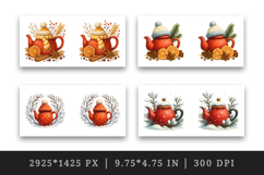 Winter mug wrap printable sublimation design Product Image 2