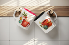 Winter mug wrap printable sublimation design Product Image 3