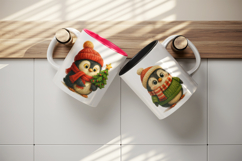 Winter mug wrap printable sublimation design Product Image 3