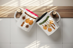 Winter mug wrap printable sublimation design Product Image 3