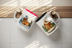 Winter mug wrap printable sublimation design Product Image 3