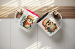 Winter mug wrap printable sublimation design Product Image 3