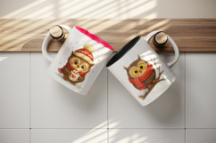 Winter mug wrap printable sublimation design Product Image 3
