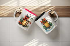 Winter mug wrap printable sublimation design Product Image 3