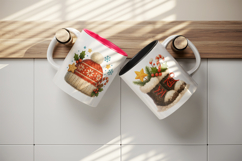 Winter mug wrap printable sublimation design Product Image 3