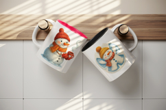 Winter mug wrap printable sublimation design Product Image 3