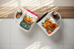 Winter mug wrap printable sublimation design Product Image 3