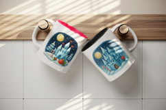 Winter mug wrap printable sublimation design Product Image 3