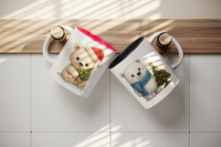 Winter mug wrap printable sublimation design Product Image 3