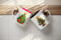 Winter mug wrap printable sublimation design Product Image 3