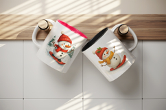 Winter mug wrap printable sublimation design Product Image 3