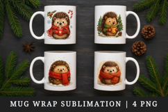 Winter mug wrap printable sublimation design Product Image 1