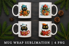 Winter mug wrap printable sublimation design Product Image 1