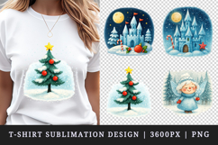 Winter t-shirt printable sublimation design png Product Image 1