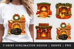 Winter t-shirt printable sublimation design png Product Image 1