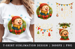 Winter t-shirt printable sublimation design png Product Image 1