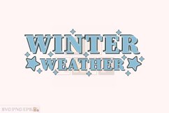 Winter Weather, Winter Christmas SVG T-shirt Design Product Image 1