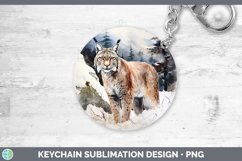 GorgeousWinter Wild Cats Keychain design.