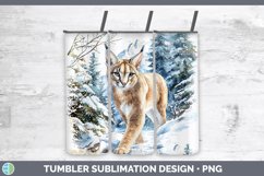 GorgeousWinter Wild Cats Tumbler design.