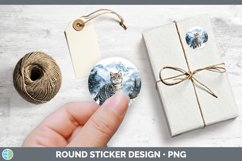 GorgeousWinter Wild Cats Stickers design.