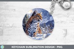 GorgeousWinter Wild Cats Keychain design.