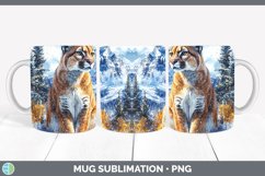 GorgeousWinter Wild Cats Mug Wrap design.