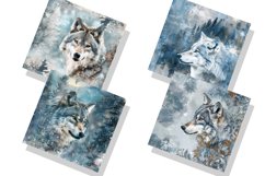 Winter Wolf Seamless Digital Paper Bundle Product Image 2