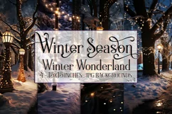 Winter Backgrounds, 15x15 Winter Season Wonderland, Snow Product Image 1