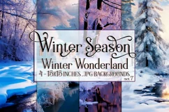 Winter Backgrounds, 15x15 Winter Season Wonderland, Stream Product Image 1
