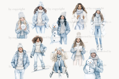 GlamArtZhanna, Winter clipart, Cold winter clipart, Outside winter png, cozy winter clipart, Winter Wonderland, winter animals png, Winter house png, Blue winter clipart, Neutral winter png, winter girls clipart, Winter snow clipart, Hello winter png, Win
