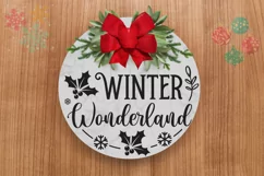 Winter wonderland SVG, Christmas Door SVG Design Product Image 2