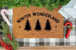 Winter Wonderland SVG ,Christmas Doormat SVG Design Product Image 3