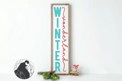 Christmas Porch Sign SVG, Christmas SVG, Winter Wonderland Product Image 1