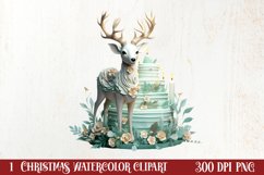 Winter Wonderland Postage Stamp Clipart , Christmas PNG Product Image 1