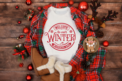 Welcome to Our Winter Wonderland Round SVG Ornament Product Image 4