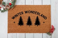 Winter Wonderland SVG ,Christmas Doormat SVG Design Product Image 2