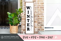 Winter Wonderland SVG , Christmas Porch Decor SVG Product Image 1