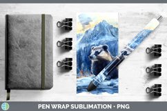 GorgeousWinter Woodland Animals Pen Wrap design.