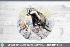 GorgeousWinter Woodland Animals Wind Spinner design.