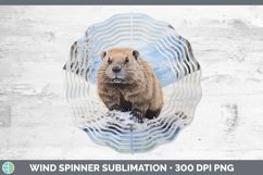 GorgeousWinter Woodland Animals Wind Spinner design.