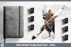 GorgeousWinter Woodland Animals Pen Wrap design.