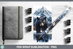 GorgeousWinter Woodland Animals Pen Wrap design.