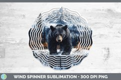 GorgeousWinter Woodland Animals Wind Spinner design.