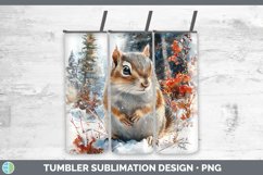 GorgeousWinter Woodland Animals Tumbler design.