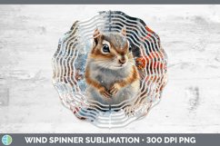 GorgeousWinter Woodland Animals Wind Spinner design.