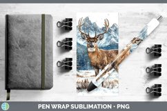 GorgeousWinter Woodland Animals Pen Wrap design.
