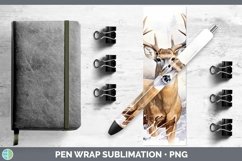 GorgeousWinter Woodland Animals Pen Wrap design.