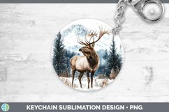 GorgeousWinter Woodland Animals Keychain design.